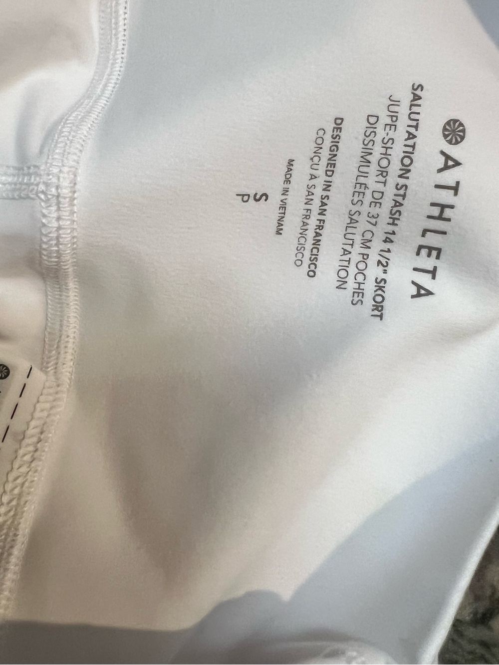 Athleta Salutation Stash High Rise
14.5" Skort Small White - Picture 5 of 5